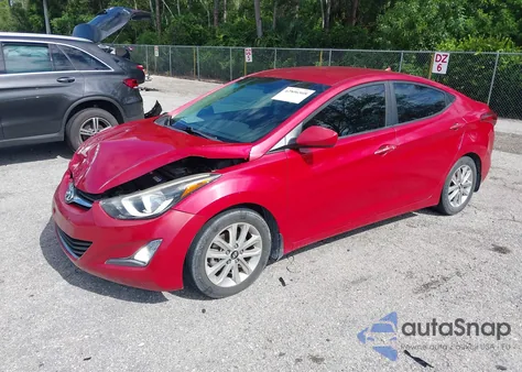 2015 Hyundai Elantra Se z USA, uszkodzony, nr VIN KMHDH4AE6FU351035